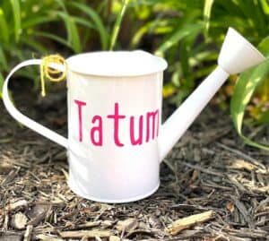 Personalized Kid's Watering Can Garden Gift