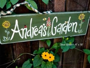 Personalized Garden Sign Gift for Kids