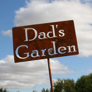 Dad's Garden Sign Father's Day Gift