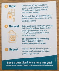 Mushroom Growing Instructions