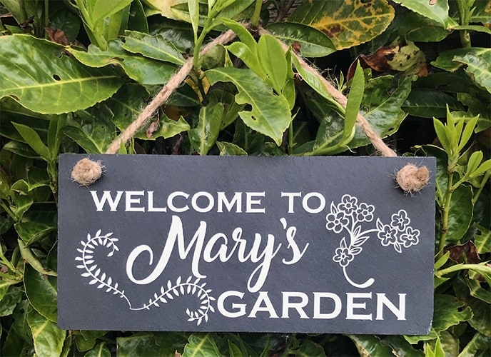 Personalized Garden Sign to Reduce Theft