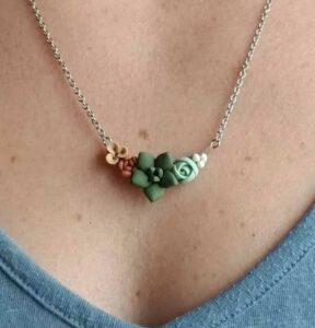Succulents Gardening Necklace Mother's Day Gift