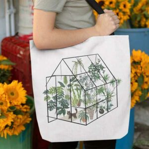 Plant Greenhouse Tote Bag - Houseplant Lover Gifts